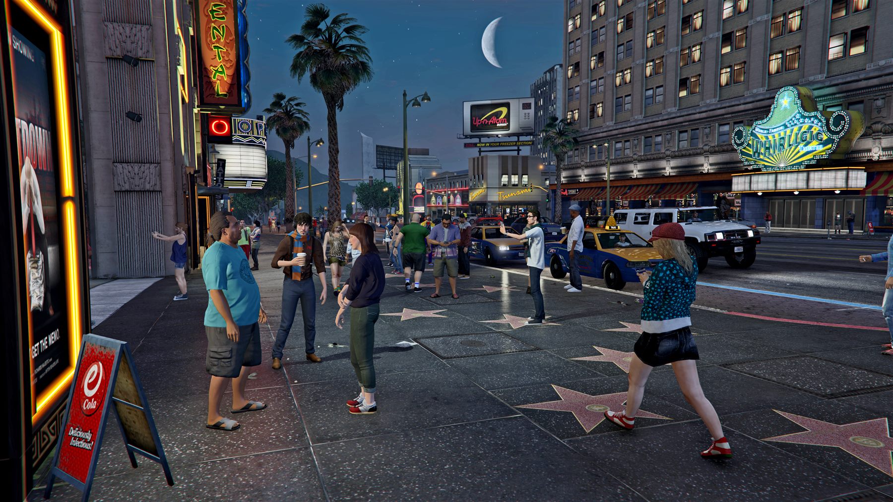 An atmospheric scene from Grand Theft Auto V